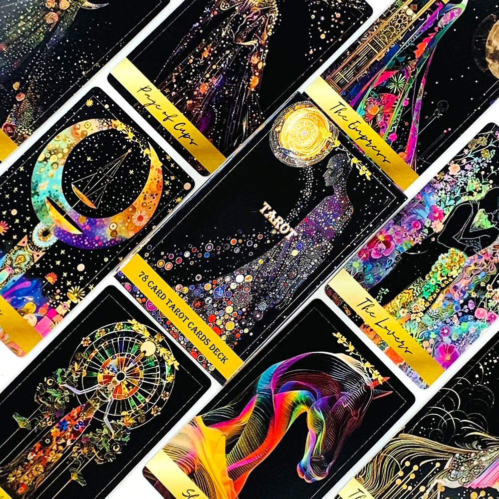 ✨ New Tarot Cards – 78pcs Deck for Predictive Divination, Family Party Games, Halloween & Christmas Gifts