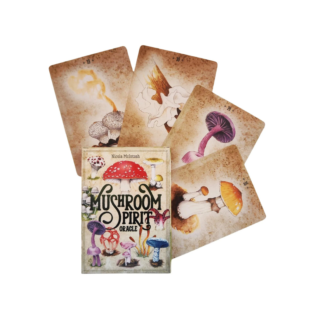 🍄 Mushroom Spirit Oracle Cards – Enchanting 44-Card Deck for Spiritual Growth and Guidance