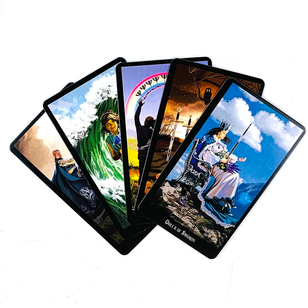 🔥Hot Selling Tarot Cards | 78-Card Oracle Deck for Leisure Entertainment – Family Gathering Divination & Tarot Board Game