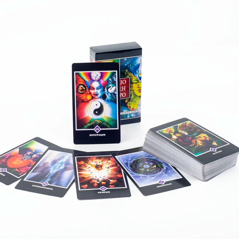 Osho Zen Taro – 79-Card English Divination Deck and Book Set for Spiritual Insight and Board Games (10.3x6 cm)