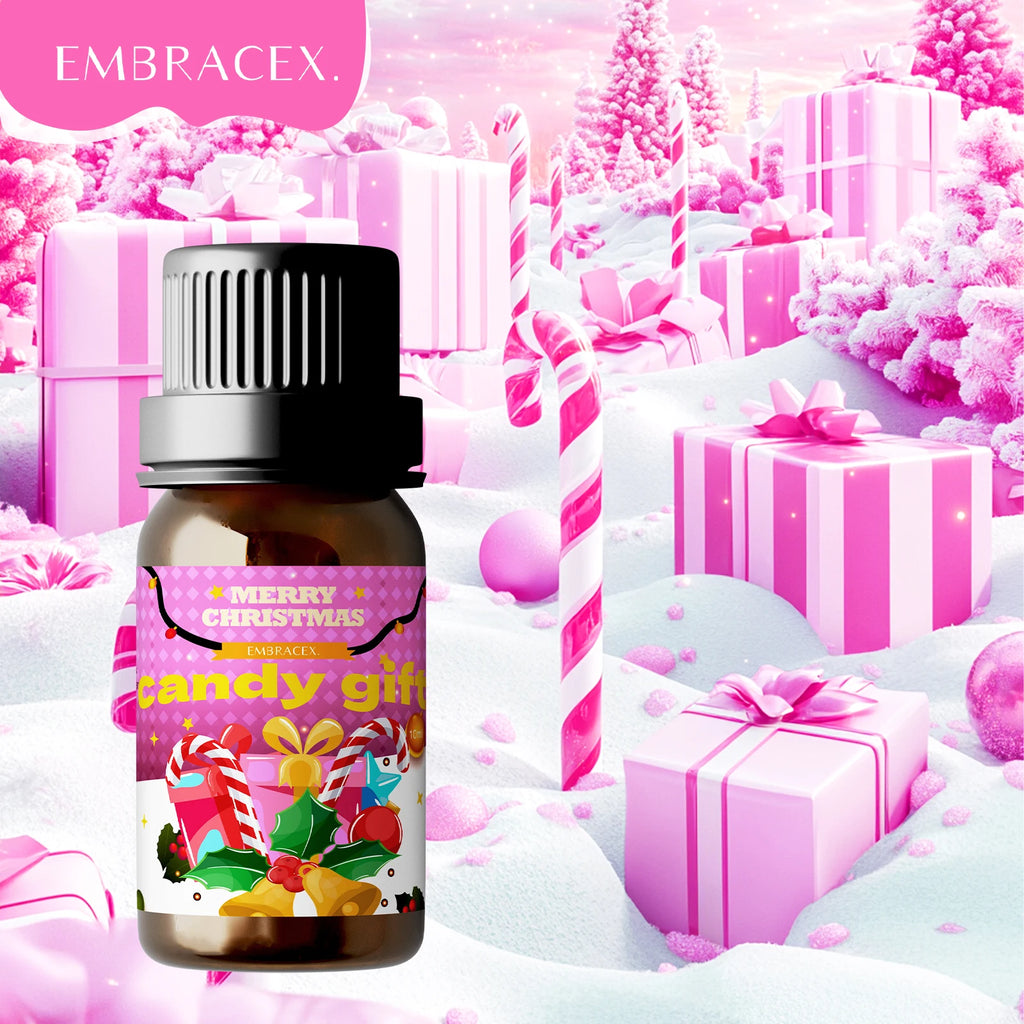 🎄 6PC/1PC 10ML Merry Christmas Essential Oils – Natural Fragrance Oil Gift Set for Christmas Candles, DIY Crafts, Humidifiers﻿ Gift Candy Gifts