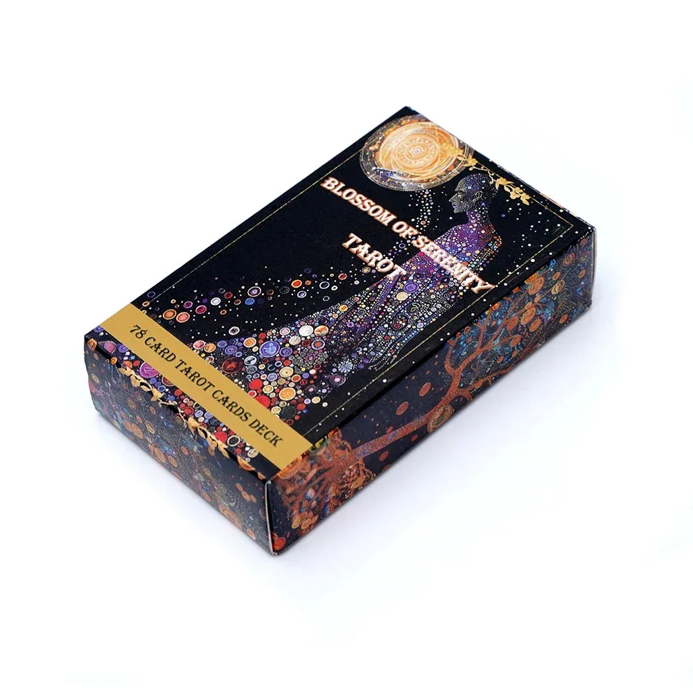 🌸 Blossom of Serenity Tarot Deck – 78 Custom Tarot Cards | 10.3 x 6 cm | Oracle Cards & Board Game Edition