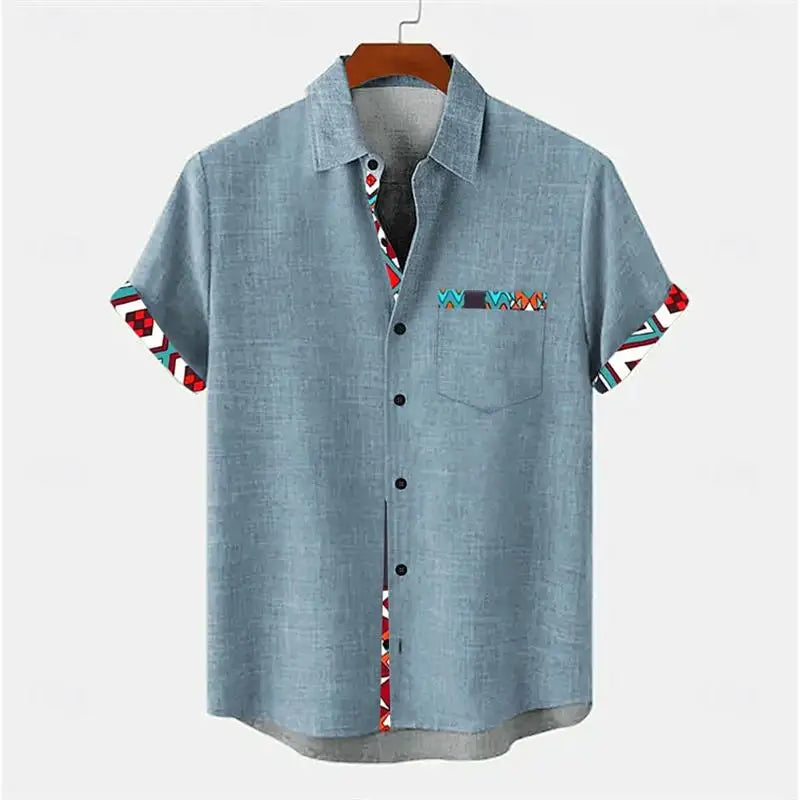 ✨ The Retro White-Dot Masterpiece: Premium Men's Casual Short-Sleeve Shirt – High-Definition Polka Dot Digital Print, Ultra-Breathable Lightweight Fabric, and Sophisticated Vintage Holiday Silhouette CSFQQQD108