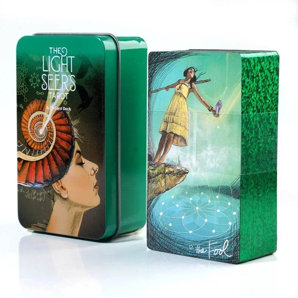 🔮 Thai Blessing Tarot Cards Set – Light Seer's & Adventure Time Deck in High-Quality Tin Box for Women & Girls
