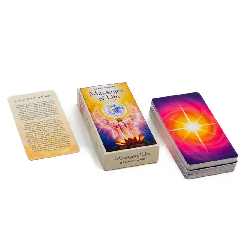🔮Messages Of Life Tarot Cards | 54-Card Oracle Deck English Visions Edition for Divination & Board Games