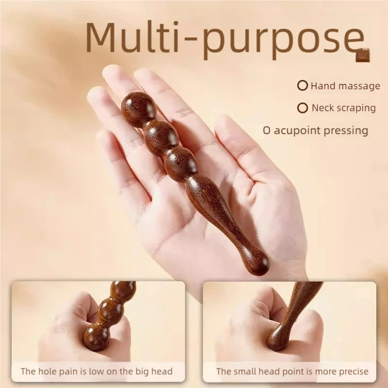 Wooden Acupoint Stick – Foot, Head, and Body Meridian Massage Tool for Acupoint Stimulation and Muscle Relaxation﻿