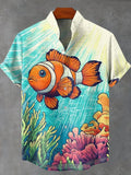 🦞 The Lobster-Luxe Coastal Masterpiece: Premium Men's Cotton-Linen Blend Short-Sleeve Shirt – High-Definition Lobster Graphic Print, Ultra-Breathable "Cool-Touch" Fabric, and Sophisticated Resort Fit SFQQQD1812