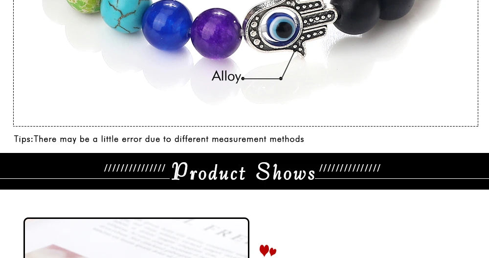 🧿 7 Chakra Protection Bracelet for Men: Natural Tiger Eye & Lava Stone with Evil Eye & Hamsa Hand – Anxiety Relief, Luck & Energy Healing Bangle