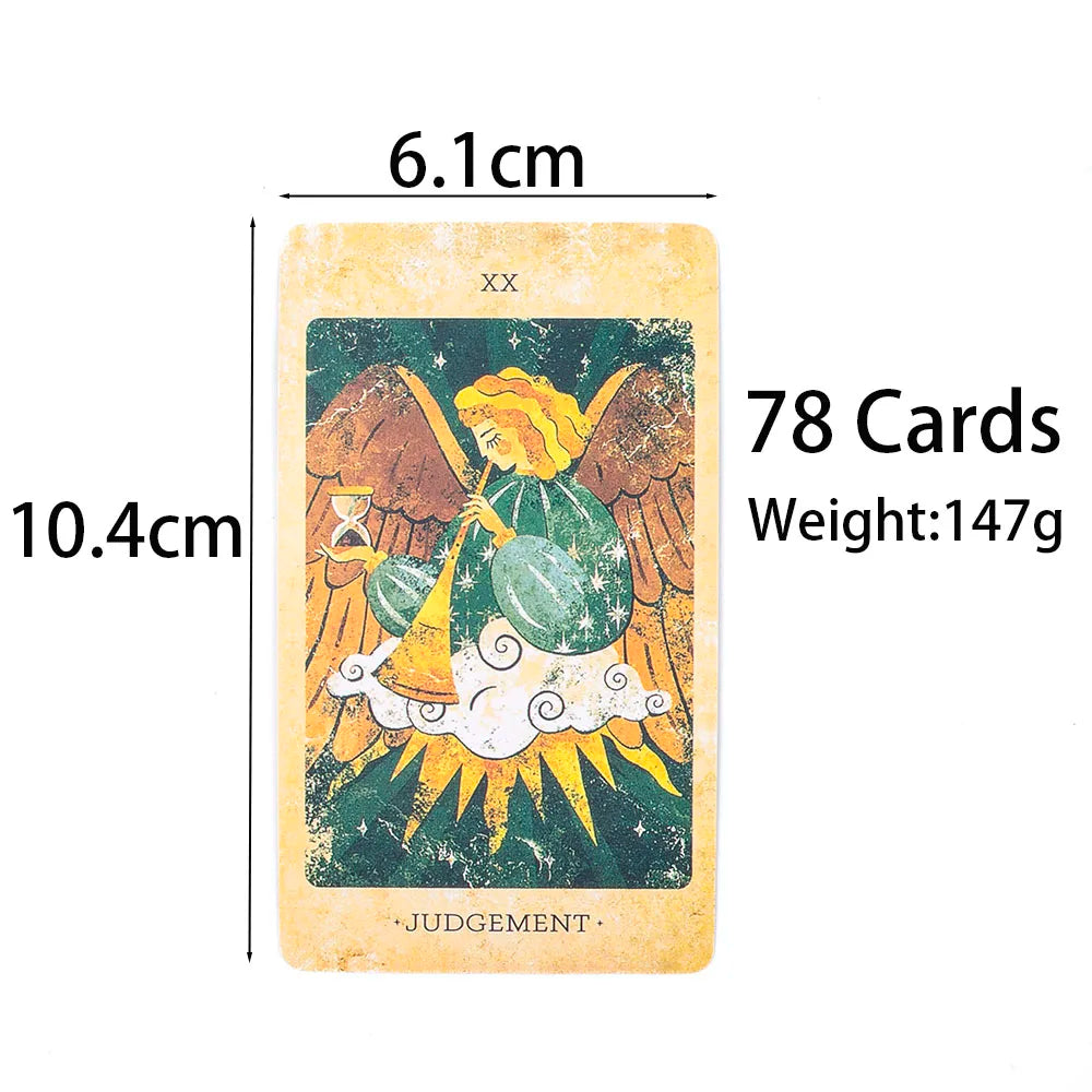The Solar Kingdom Tarot Deck – 78 Cards + 8 Special Sun and Moon Cards, English Visions Divination Edition for Board and Party Games (10.4x6.1 cm)
