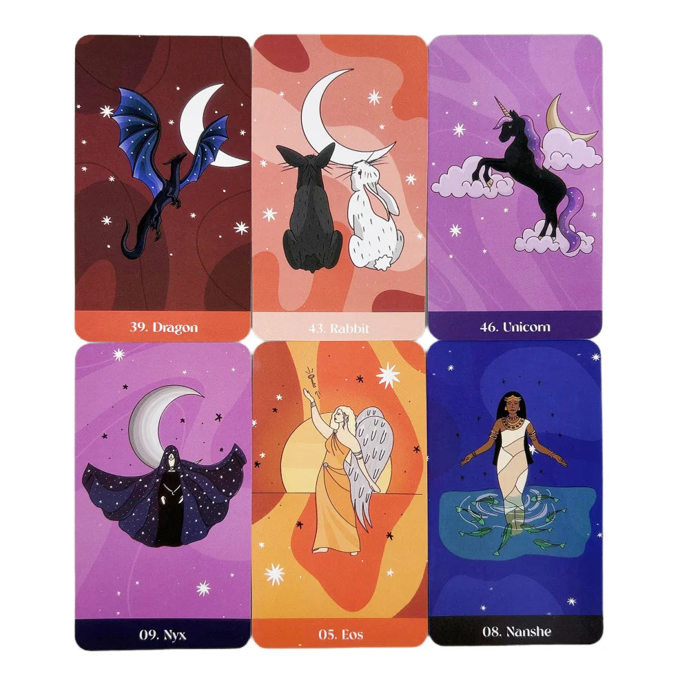 Spirit Allies Oracle Cards – 60-Card English Vision Edition for Divination, Spiritual Guidance & Party Board Games