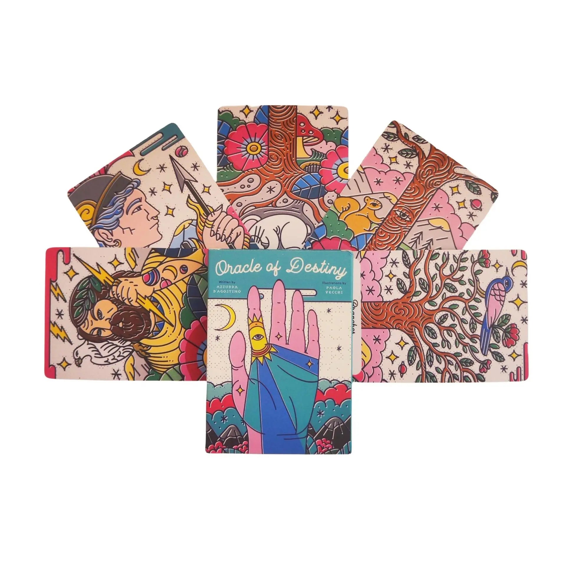 Oracle of Destiny – 50-Card English Vision Edition Tarot Divination Deck for Board Games and Party Entertainment