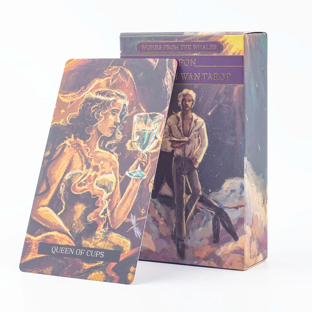 🃏 Wishes From The Whales Tarot Deck – 78-Card Deck Immersing You in a Fascinating Realm of Oceanic Spirits and Sea Creatures