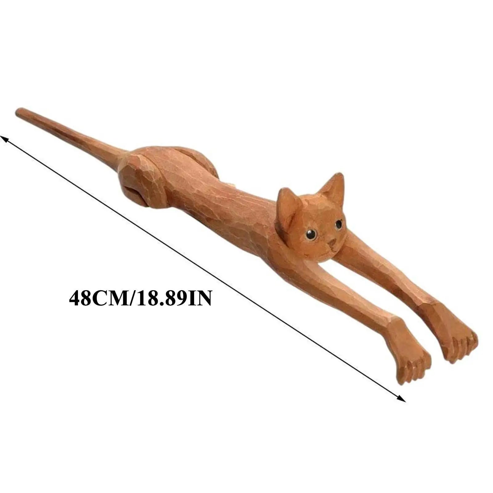 Cute Cat Shape Wooden Back Scratcher – Relaxing Claw Massage Tool for Itch Relief & Skin Protection﻿