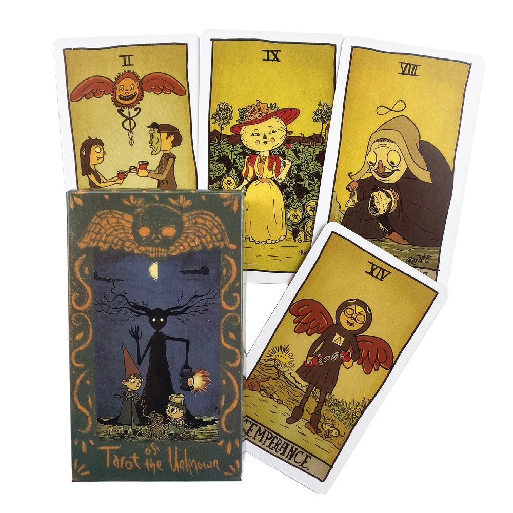 Tarot of the Unknown 78 Tarot Deck Original Tarot Cards For Beginners And E-booklet Divination Tools The Rider Tarot Deck