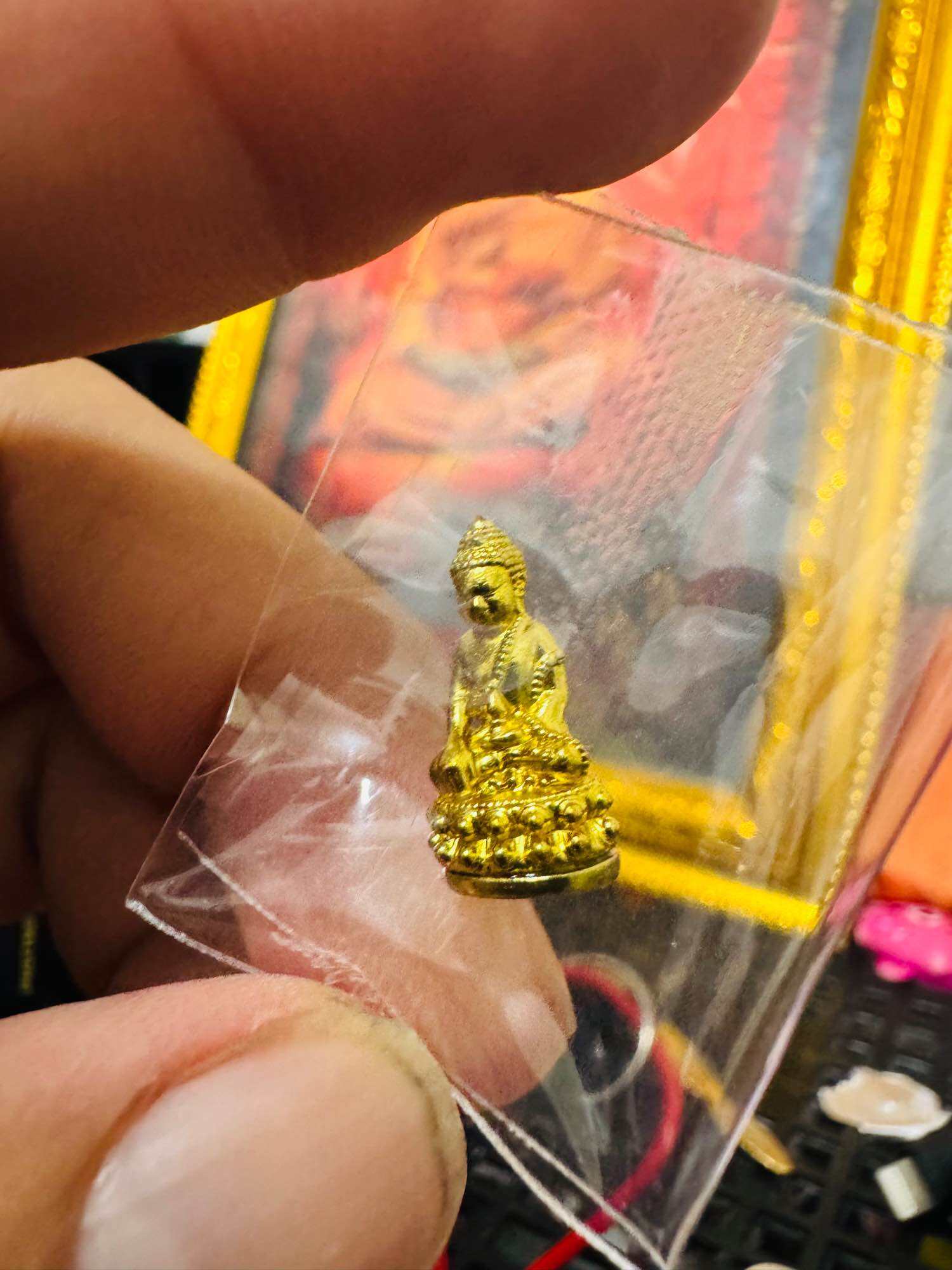 ⚡ Experience Sacred Blessings with the Phra Kring Trai Lok Nath Small Model﻿ – Golden Alloy Amulet Limited to 5,000 Pieces by Luang Pu Mahasila Sirijanto of Wat Phra That Muen Hin, Kalasin ⚡