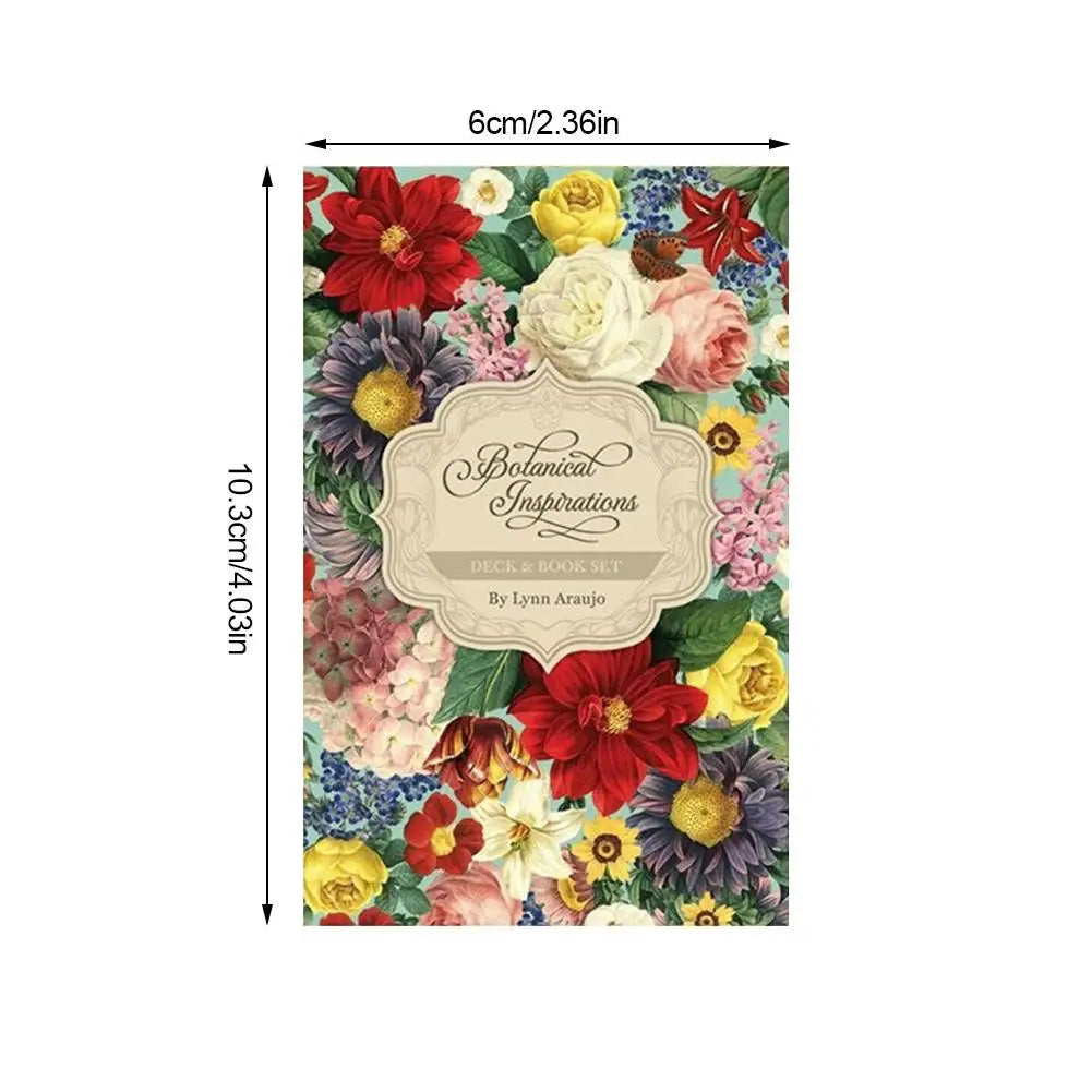 Botanical Inspiration Oracle Cards – 45-Card English Deck with PDF Guidebook for Personal Use & Board Games