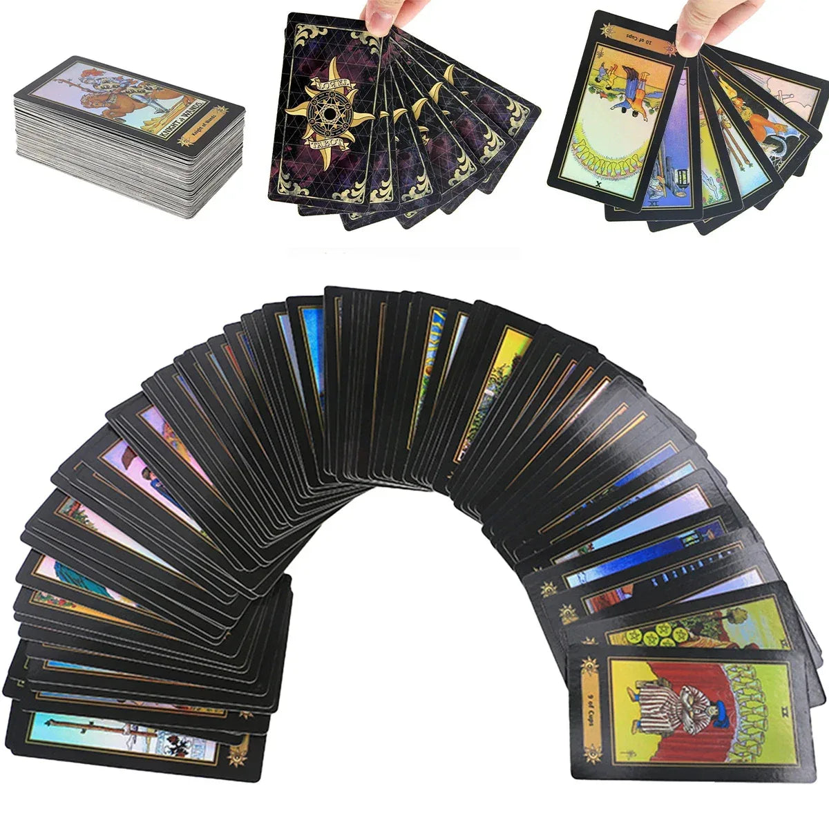 Fantasy Garden Tarot Cards - 78-Card Artistic Deck for Deep Divination and Mindful Creativity