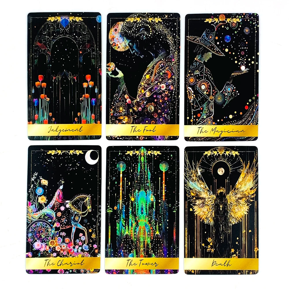 ✨ New Tarot Cards – 78pcs Deck for Predictive Divination, Family Party Games, Halloween & Christmas Gifts