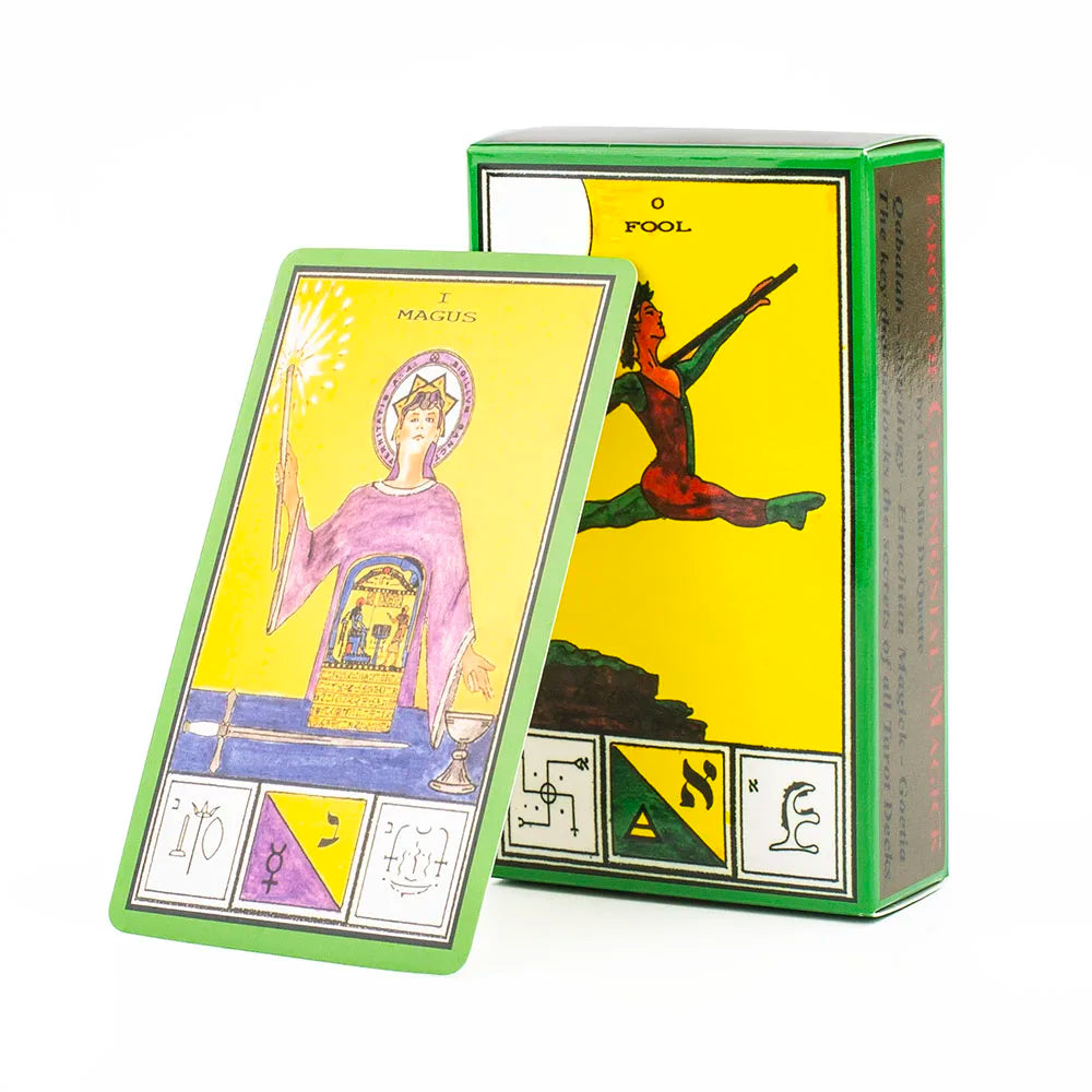 80Pcs Tarot Deck Ceremonial Magick Cards A Pictorial Synthesis Three Great Pillars of 3rd Edition 10.6*6.3cm Board Game