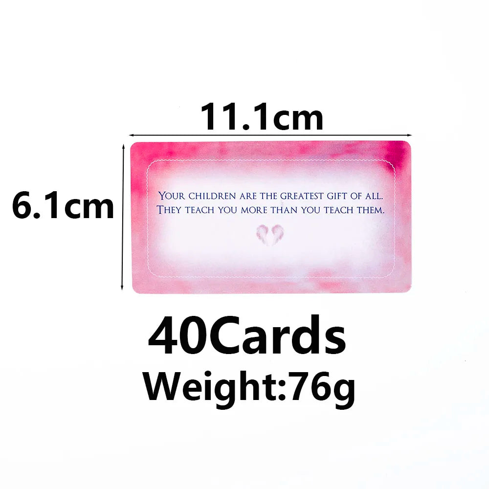 ✨ Angel Wishes 40 Affirmation Tarot Cards – 11 × 6 cm Inspirational Deck for Daily Guidance & Spiritual Empowerment