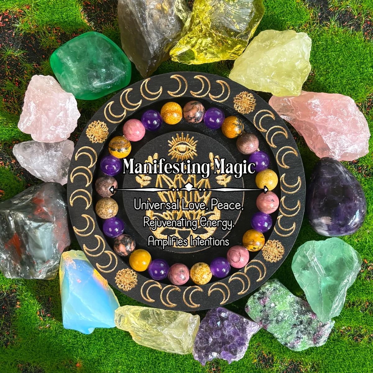 ✨ 8mm Handmade Natural Stone Beaded Bracelet – Enhances Love Fortune, Self-Confidence, and Personal Charm