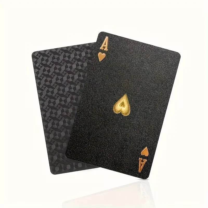 Multi-Style Color Playing Card Set - Waterproof Thai Poker Cards for Board Games, Perfect for Magic & More! Black