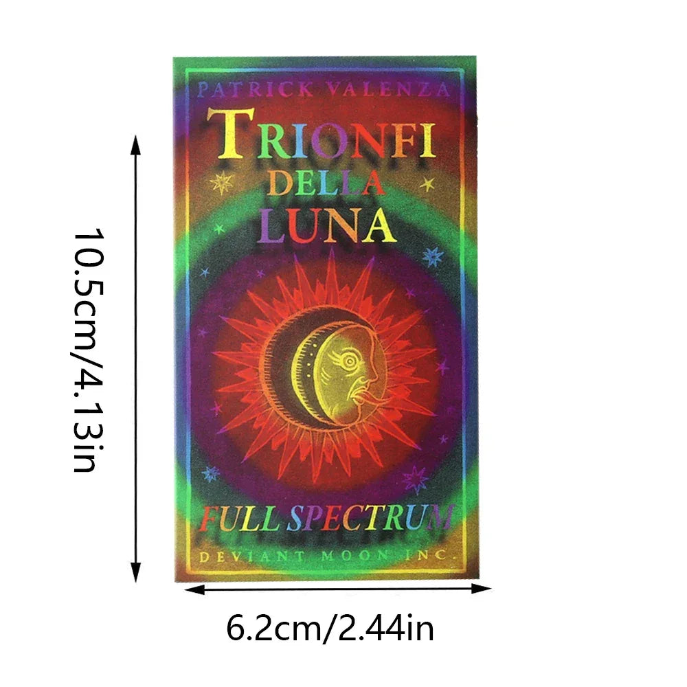 Trionfi Della Luna Full Spectrum Paradoxical Edition Marseilles Style Tarot Deck - 78 Cards