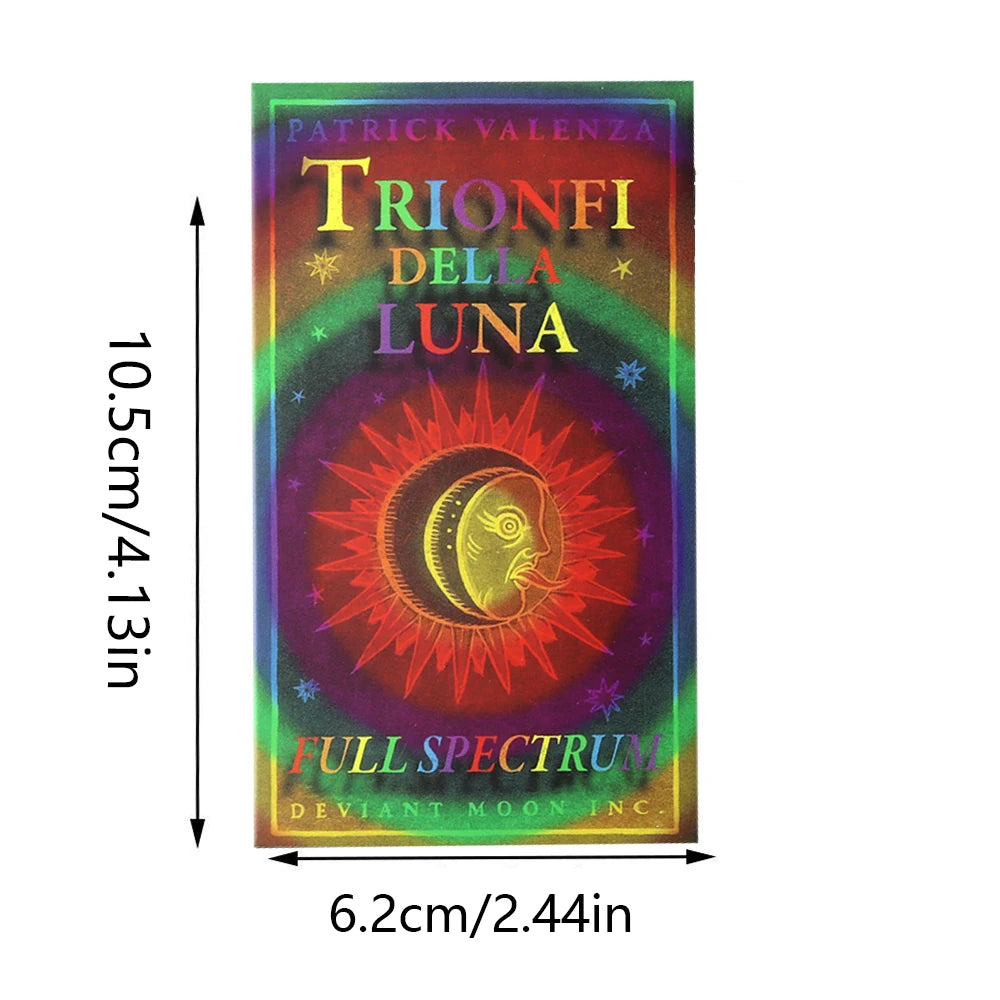 Trionfi Della Luna Full Spectrum Paradoxical Edition – Marseilles Style 78-Card Tarot Deck