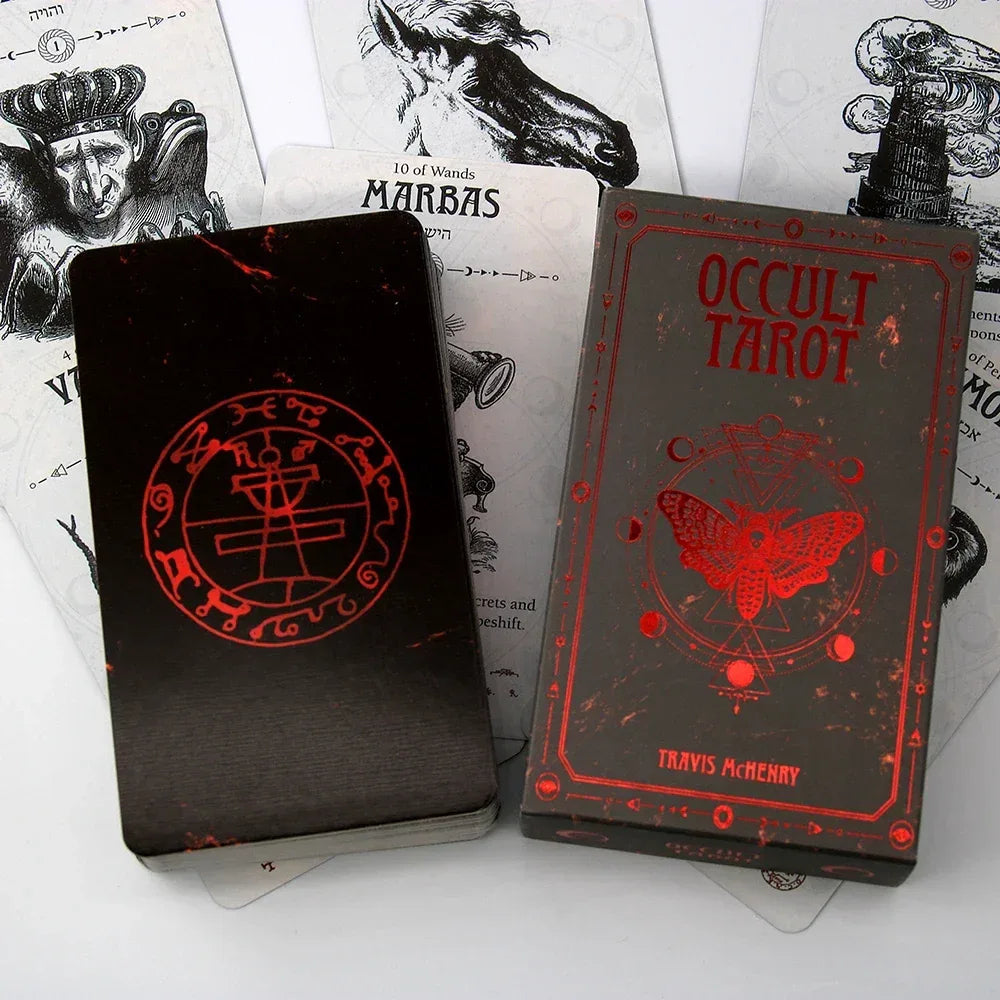 🔮 Solomonic Tarot & Oracle Deck – 78 Cards Inspired by Ancient Magickal Grimoires for Family Divination and Board Game Fun