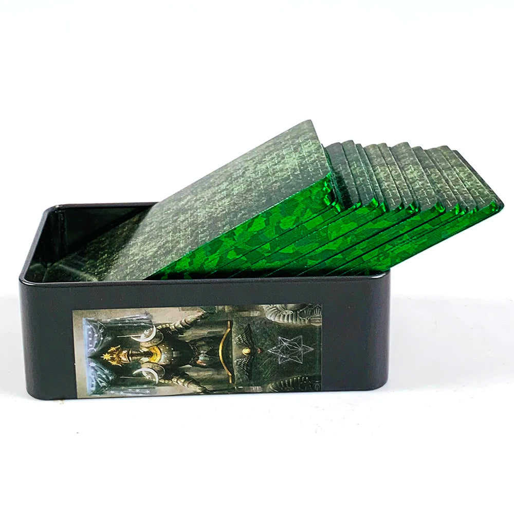 👝 High-Quality Tin Box Packaging for 78 Cards Tarot Card with Gilded Edge and Paper Guidebook – Fate Divination Family Party Game