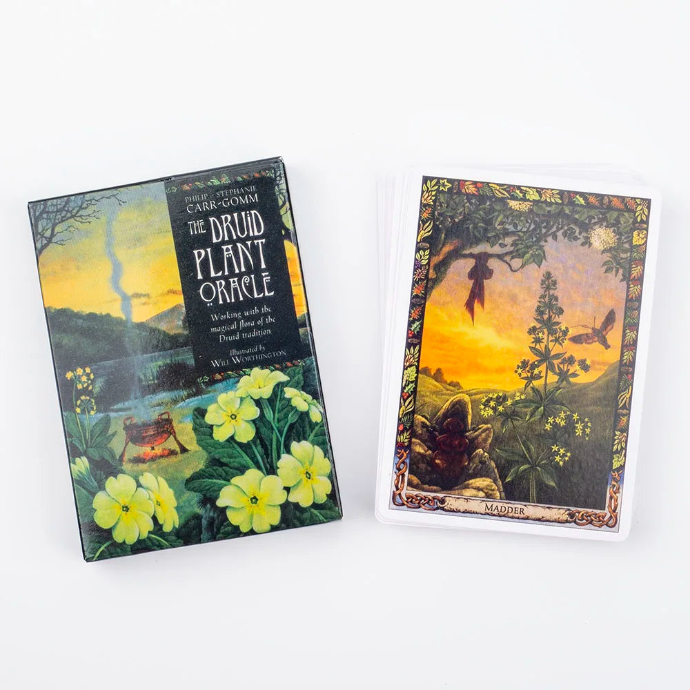 The Druid Plant Oracle – 39-Card Deck Featuring Magical Flora of The Druid Tradition with Guidebook for Divination & Board Games