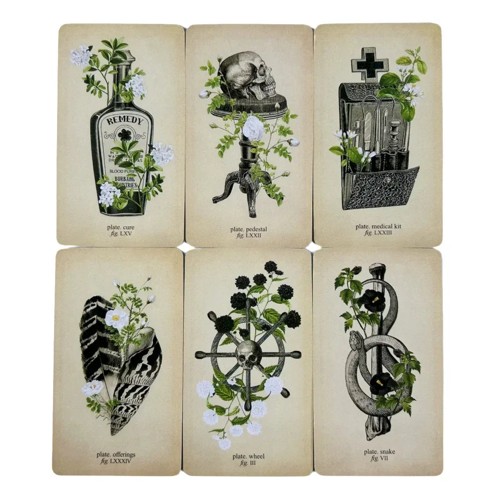 Memento Mori Lenormand Deck – 85-Card Hybrid for Deep Divination and Family Game Fun