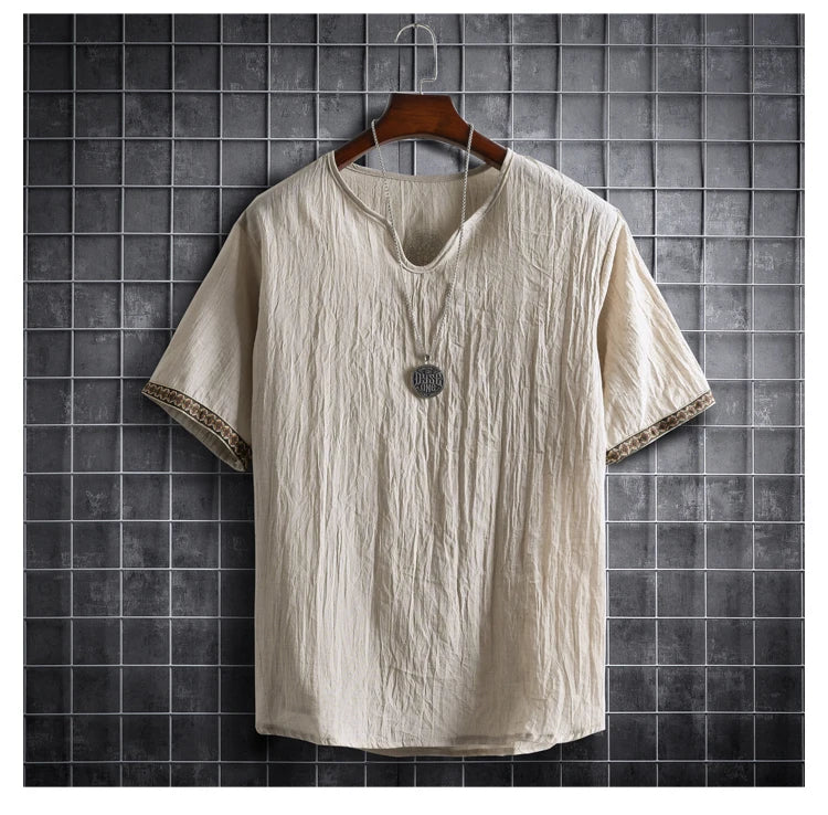 ✨ The Seoul Minimalist: Premium Men’s Plus Size Hawaiian Shirt (M-5XL) – Ultra-Lightweight Solid Color Fabric, Korean "Clean Fit" Aesthetic, and Breathable Short-Sleeve Casual Button-Down