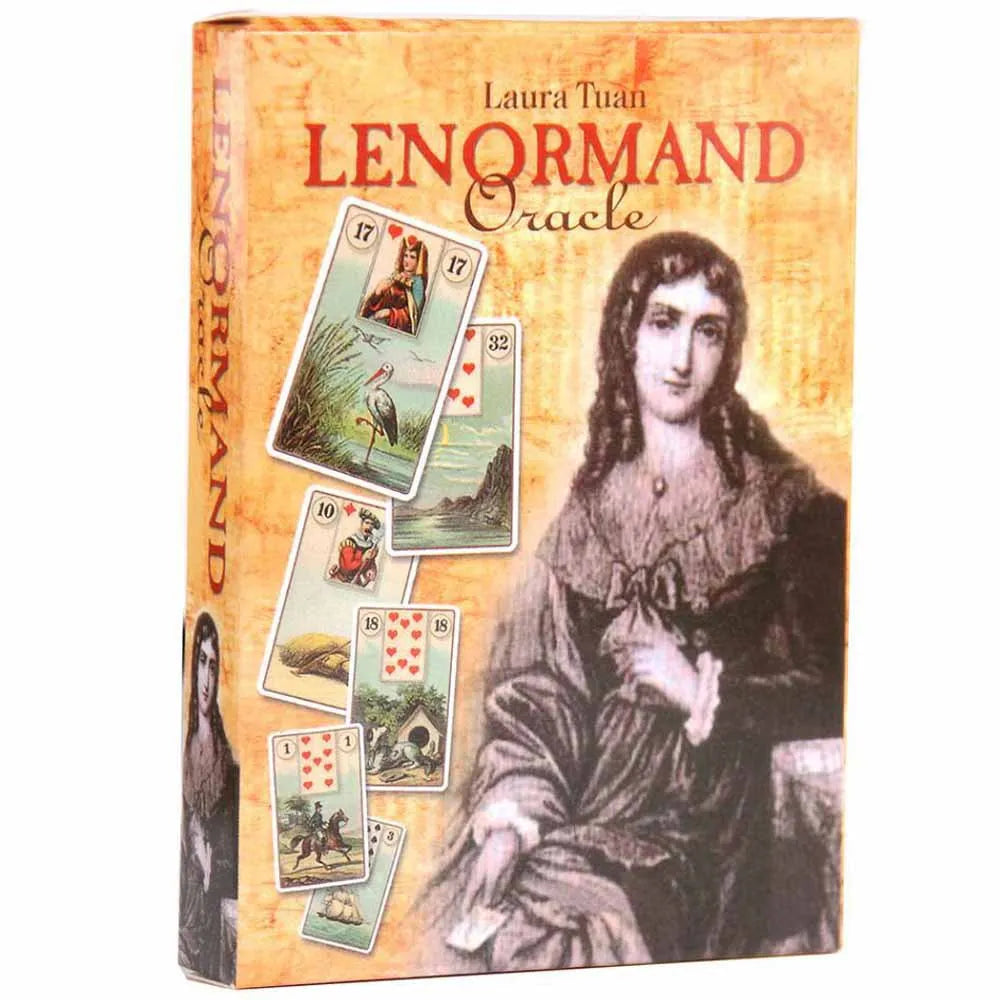 🌟 Laura Tuan Lenormand Oracle Deck – 36 Cards | Traditional Lenormand Oracle | Fortune Guidance & Divination | Family & Party Board Game | Compact 10.3 x 7 cm Cards