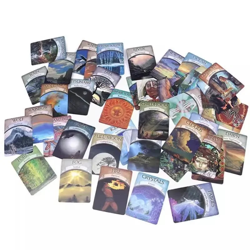 🌍 Magic Oracle Cards Earth Magic – 48-Card Deck for Fate Reading and Divination Board Game