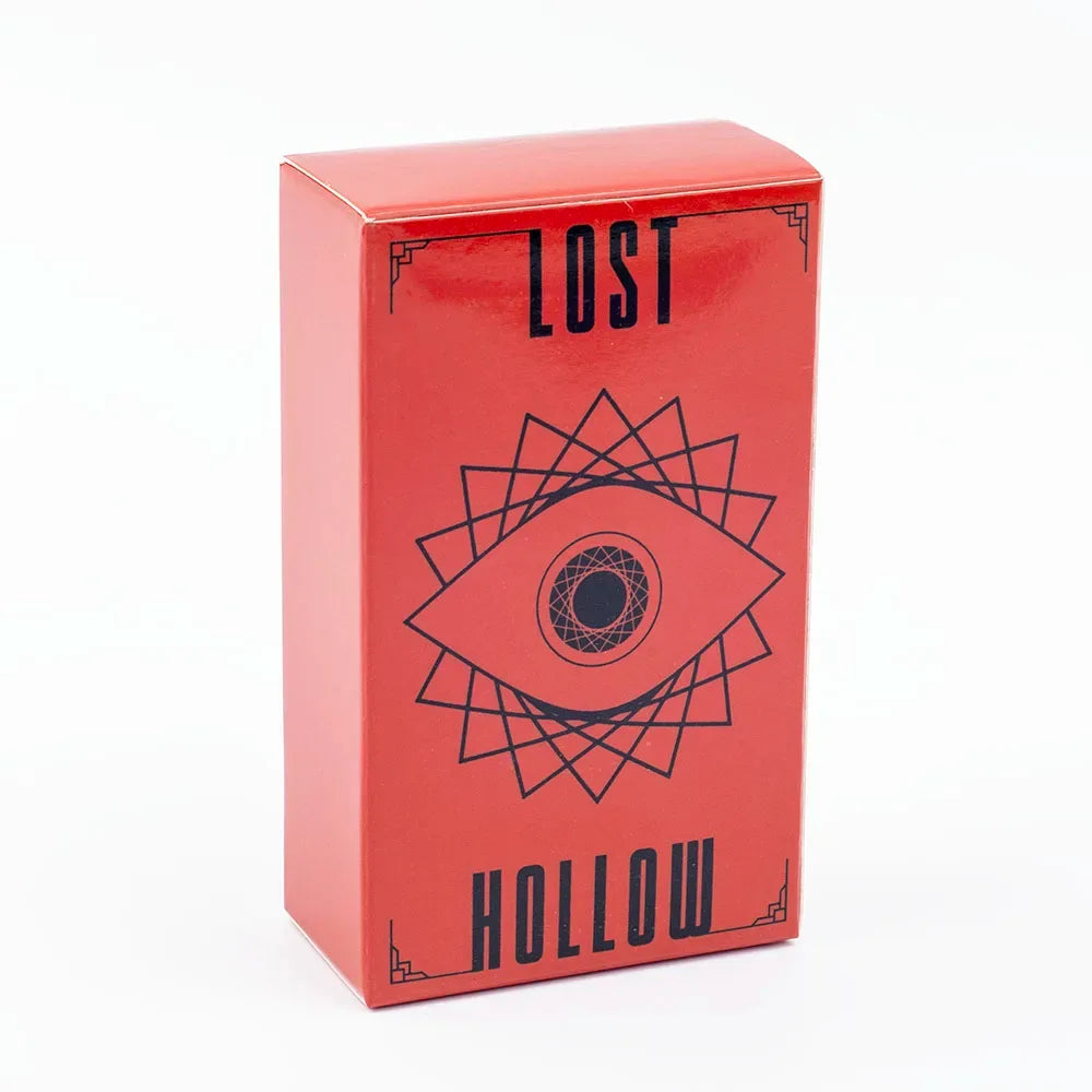 Lost Hollow Tarot Deck - 80-Card Divination Set with Red Gilded Edges & Guidebook