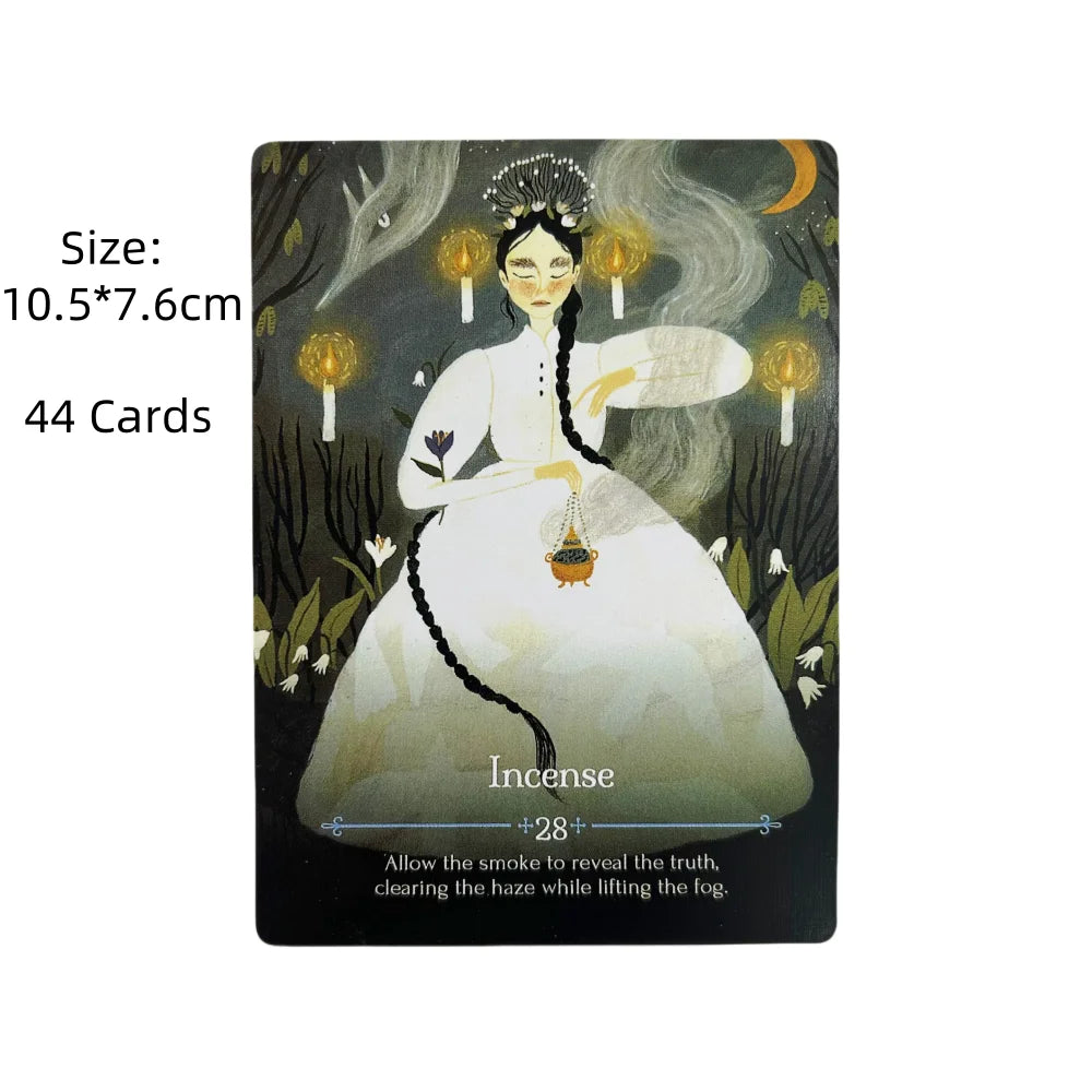 ❄️ Seasons of the Witch: Imbolc Oracle – Spiritually Inspired 44-Card Deck with Gilded Edges and Comprehensive Guidebook