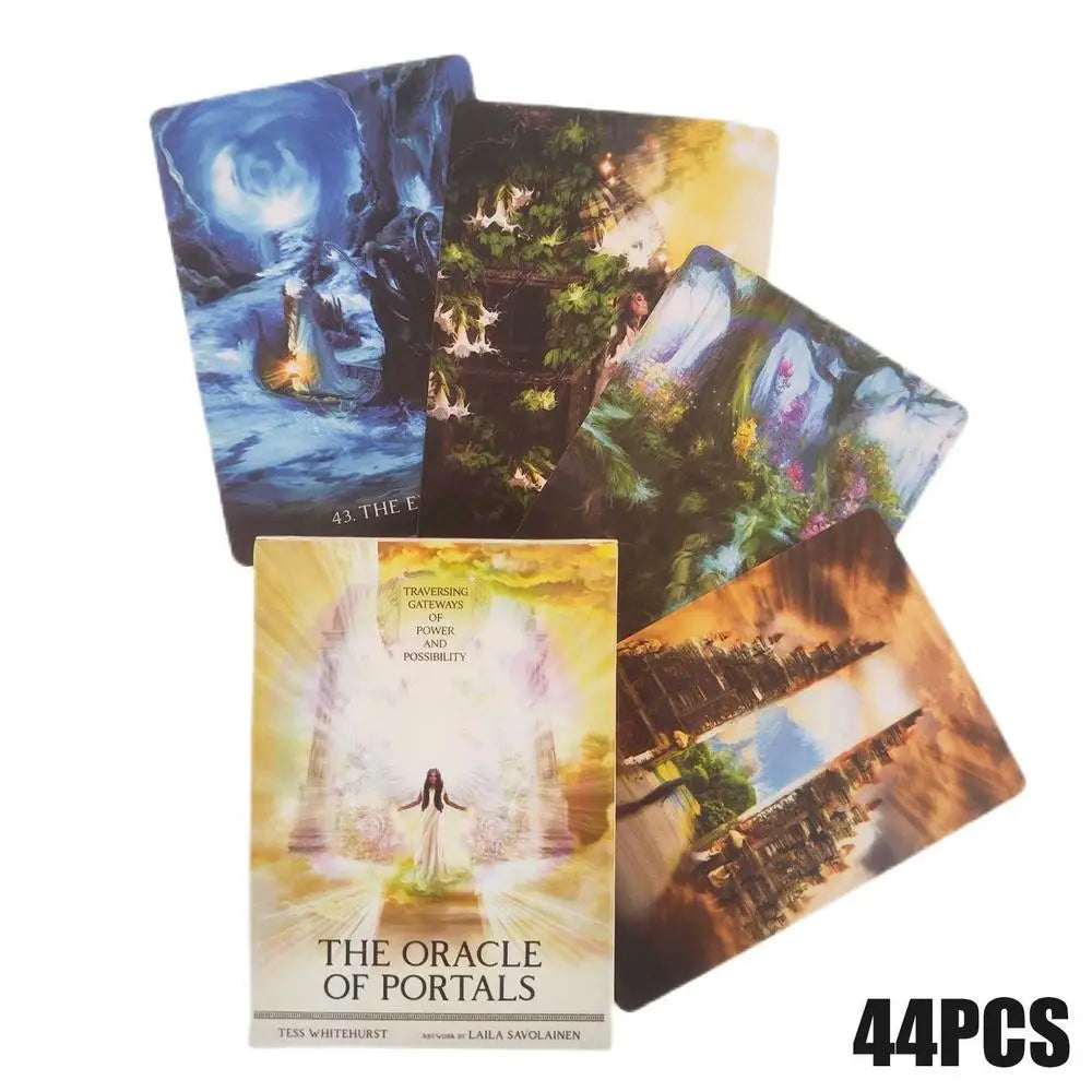 The Oracle Of Portals – 78-Card Tarot Deck for Fate Divination, Beginners & Family Party Board Games