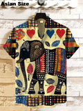 🌍 The Dashiki Street-Heritage Edition: Premium Men’s Vintage African Tribal Shirt – High-Definition Retro Dashiki Print, Breathable Urban-Luxe Fabric, and Sophisticated Short-Sleeve Streetwear Button-Down Shirts-SZF67202