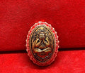 Silver Alloy Amulet with Nine Gemstones Inlay - Blessed at Wat Ban Chan, Sisaket Phra Pidta