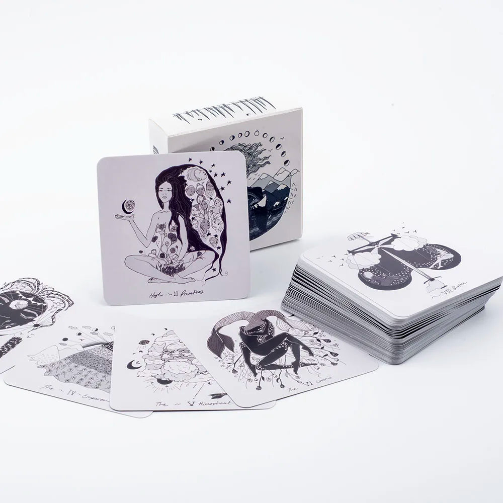 Crystals Healing Cards – 60-Card English Oracle Deck with PDF Guidebook for Crystal & Zodiac Insight TK40K