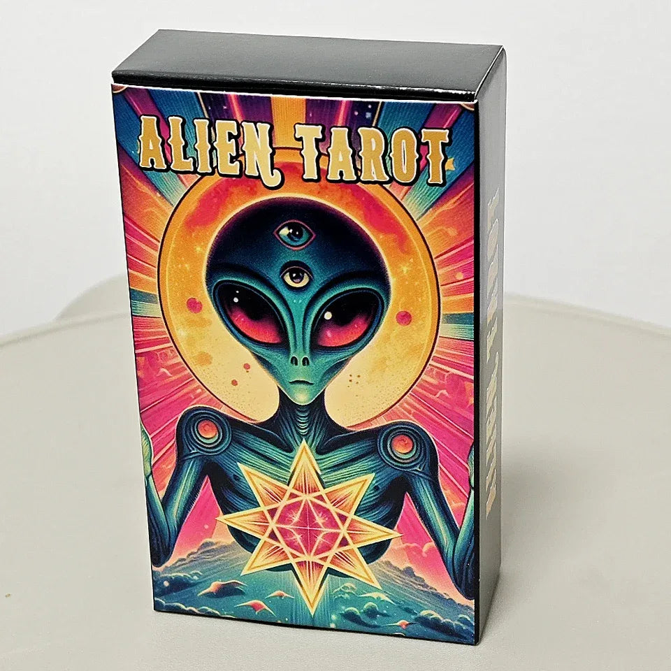 👽 Alien Tarot Cards – 78-Card Deck Inspired by Rider Waite System | Cosmic and Mysterious Tarot for Guidance