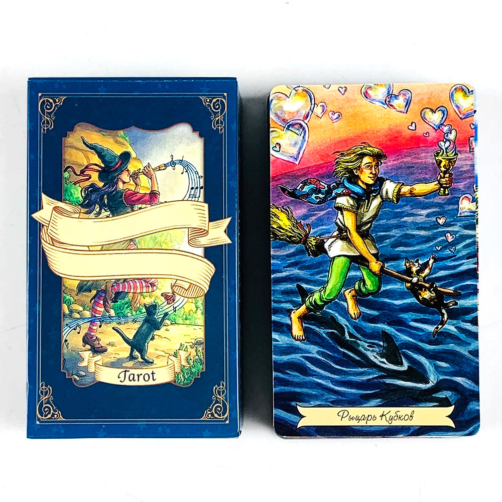 🎃New Russian Version Tarot Cards | Mysterious Divination Board Game & Family Gathering Card Game – Perfect Halloween & Christmas Gifts