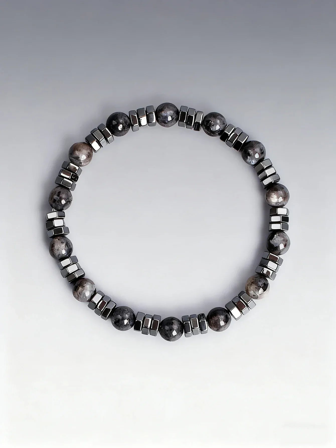 ✨ Geometric Irregular Hematite & Polar Jade Beads Bracelet – Natural Stone Jewelry for Strength, Confidence & Vigour – New Stylish Balance Accessory 6