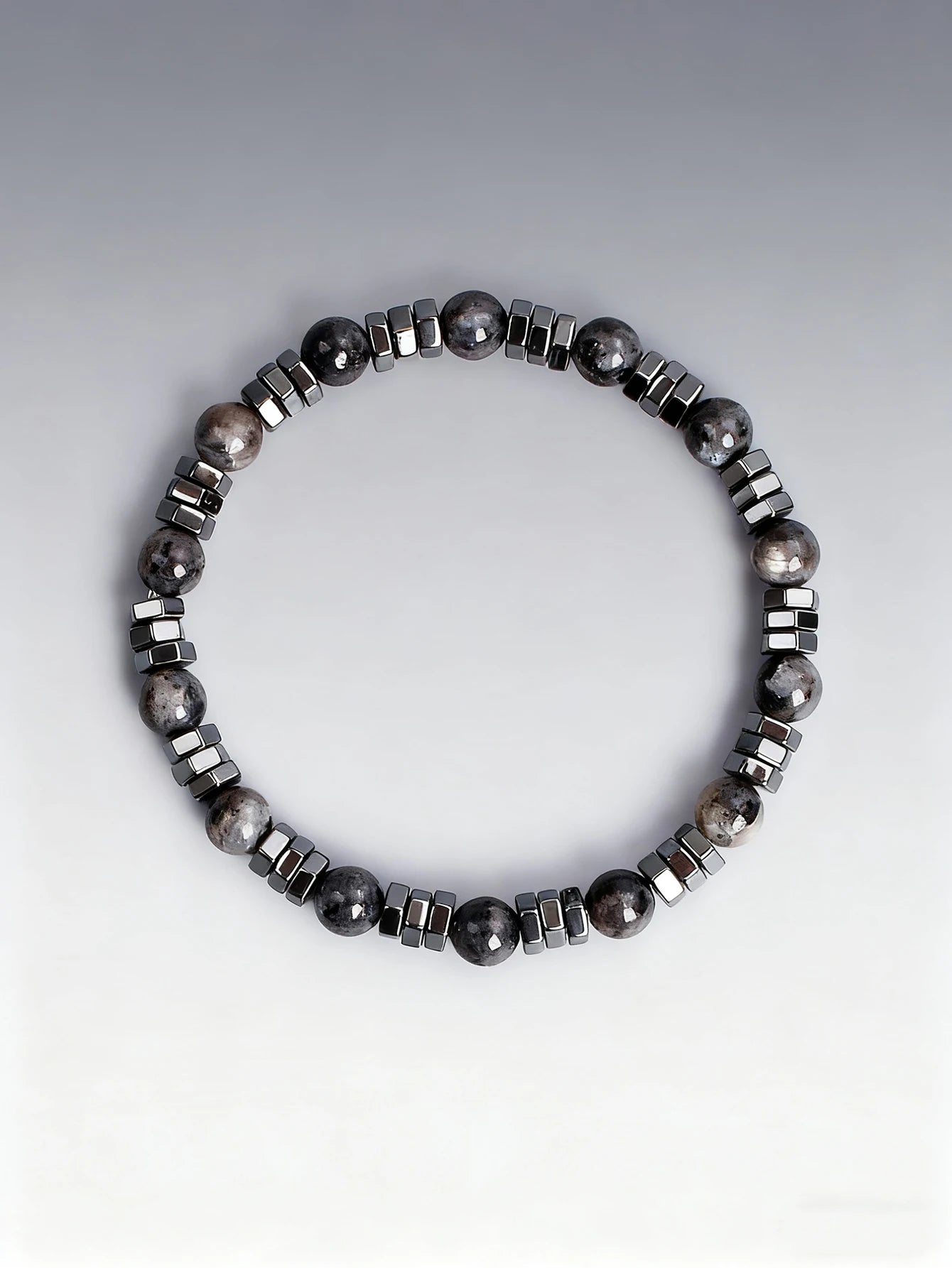 ✨ Hematite & Turquoise Bracelet – Geometric Irregular Natural Stone Beads – Strength, Confidence & Vigour Crystal Jewelry 6
