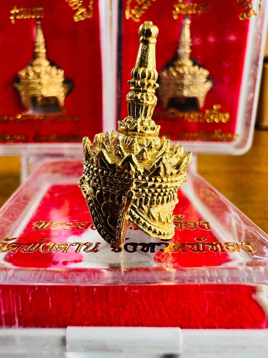 Terid Manorah Monk Pendant - Master Edition Small Pendant in Divine Gold Alloy
