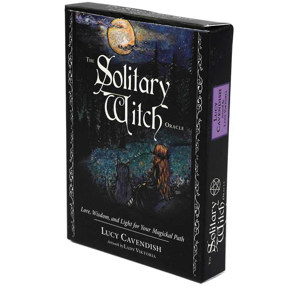 🧙‍♀️ The Solitary Witch Oracle Deck – 45 Enchanting Cards | English Version | Oracle & Tarot Hybrid | Family Party Board Game
