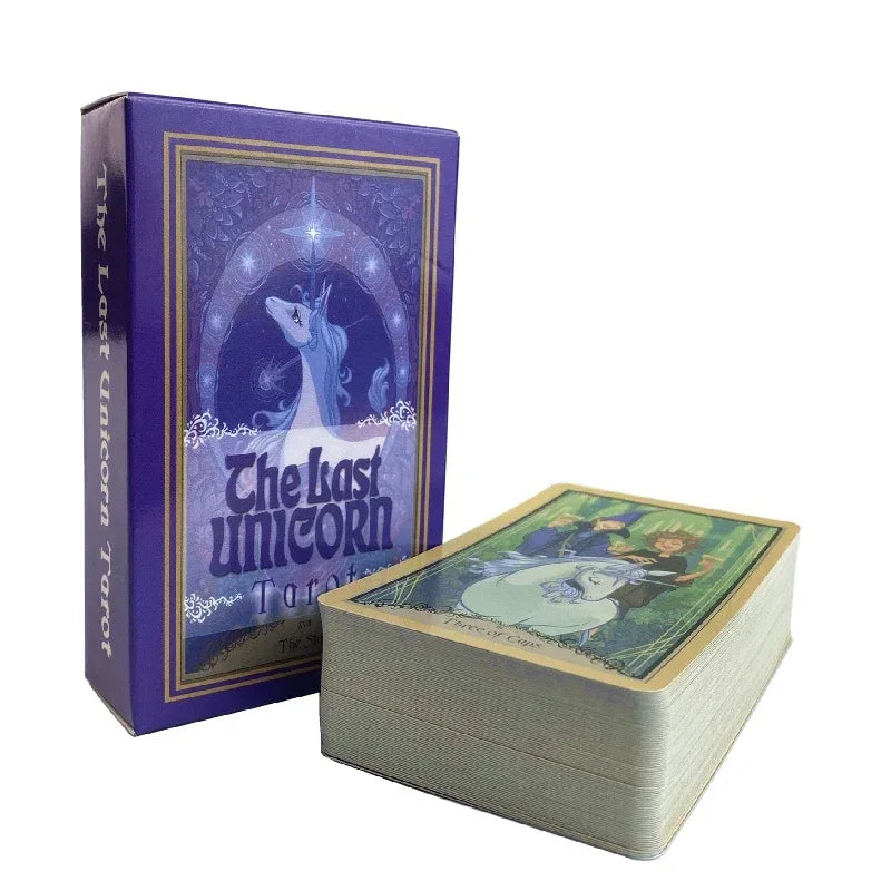 🦄 The Last Unicorn Tarot – Magical 78 Card Deck with Vibrant Illustrations and Deep Spiritual Symbolism for Divination and Entertainment