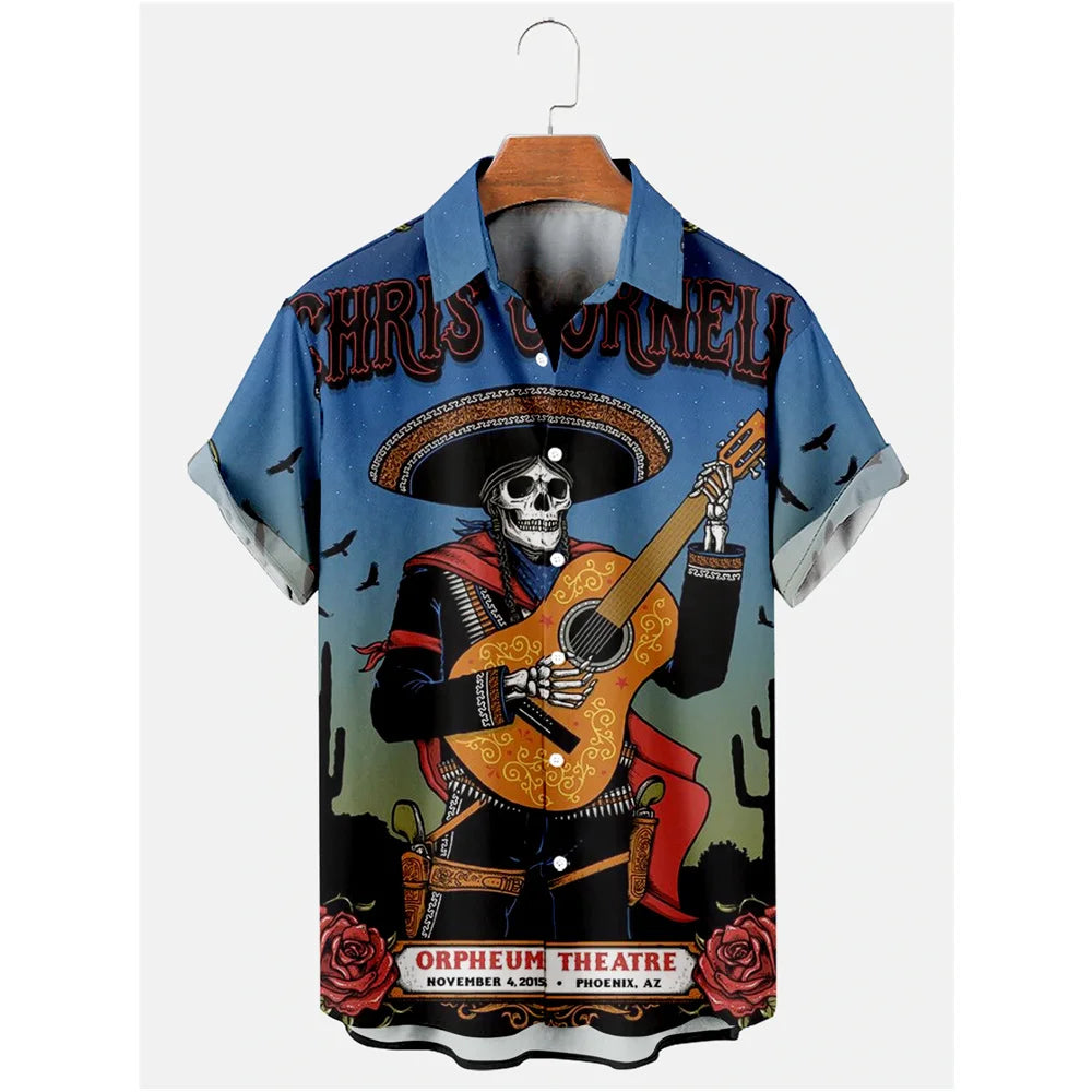 ✨ The Timeless Icon Edition: Premium Men’s Retro Character Graphic Shirt – High-Definition Vintage Animation Art, Couples' Matching Halloween Style, Breathable Quick-Dry Hawaiian Beach Shirt, and Sophisticated Urban-Holiday Short-Sleeve (XS-5XL) CS2024TGBA2795