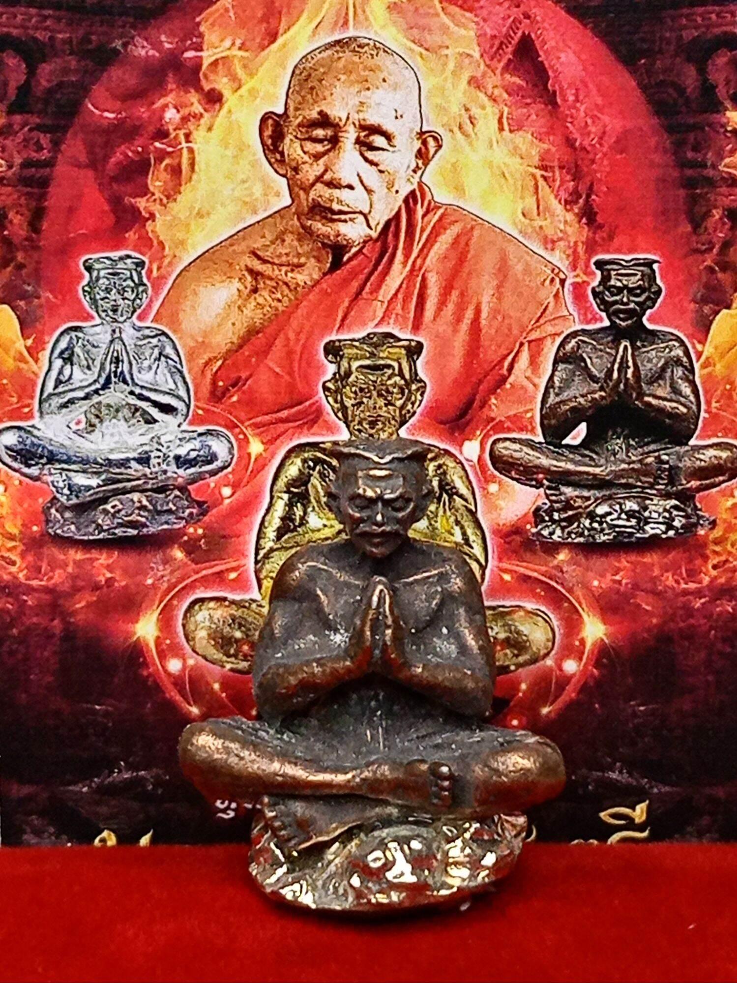 🤖 The "Spirit Bodyguard": Hoon Payont Mahavada (Great Warrior) by Luang Phu Pung (Wat Pangdan) Copper